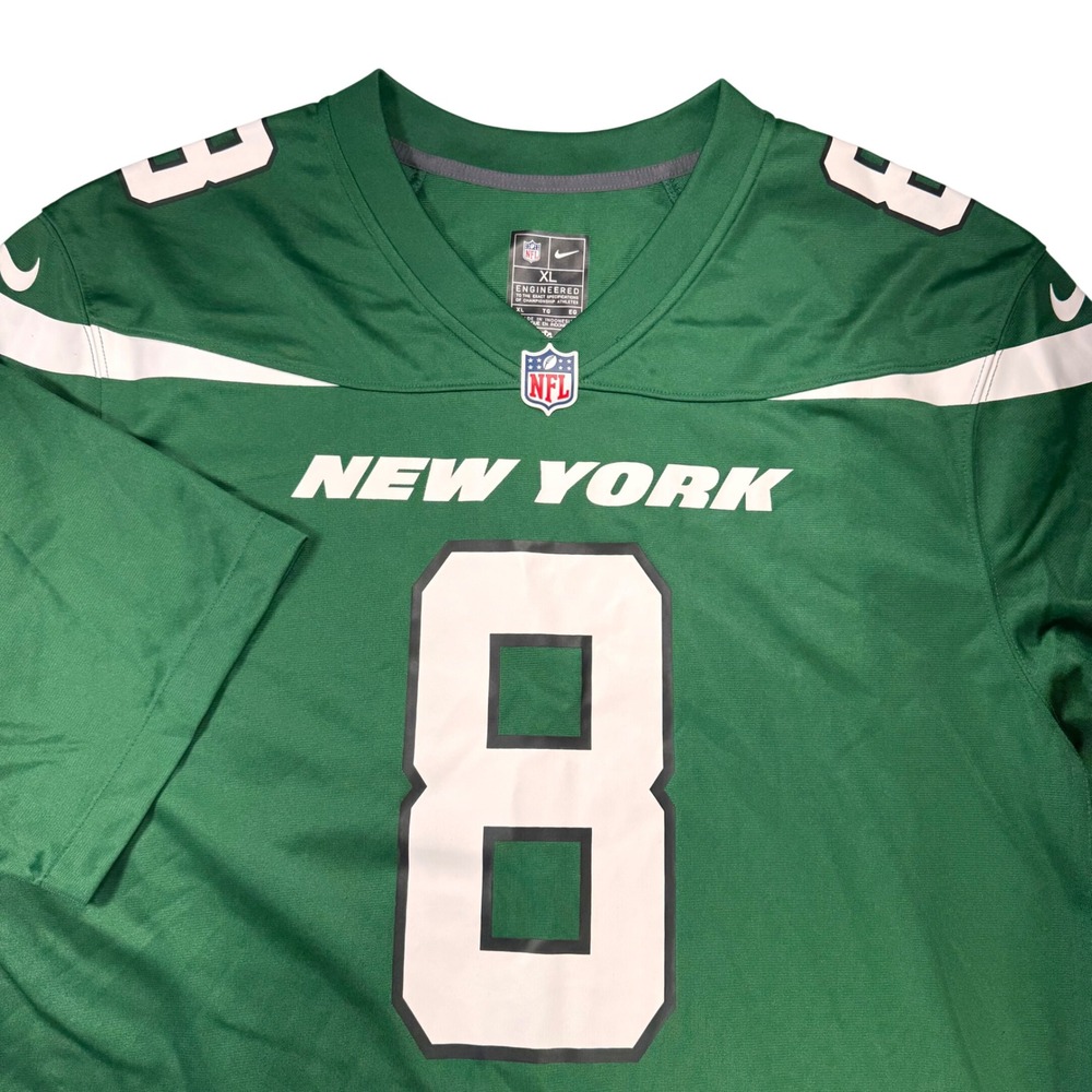 Nike NFL New York Jets Aaron Rodgers 8‎ Jersey Mens XL Green 67NM-NJGH-9ZF-00S